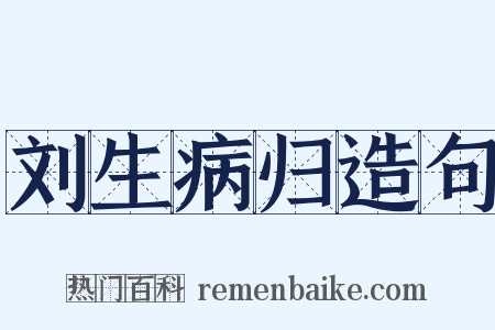 刘生病归造句是什么意思的图片